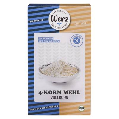 Bio 4-Korn Mehl glutenfrei von Werz