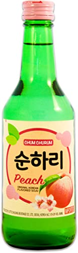 Yoaxia Chum Churum Soju Peach Flavor 360ml | Soju mit Pfirsichgeschmack Alk. 12% vol. von Yoaxia