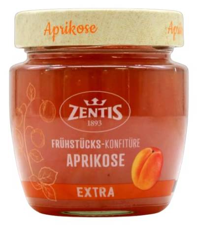 Zentis Frühstücks-Konfitüre Aprikose Extra, 10er Pack (10 x 230g) von Zentis