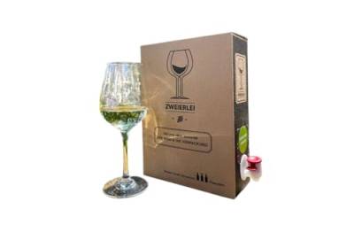Zweierlei Wein Frühlingsfrische Scheurebe x Kerner halbtrocken Bag-in-Box (BiB) 2,25l von Zweierlei Wein