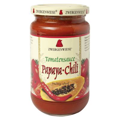 Bio Tomatensauce Papaya-Chili von Zwergenwiese