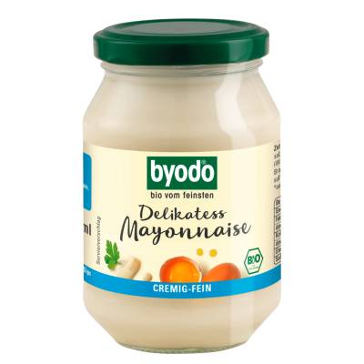 Bio Delikatess Mayonnaise im Glas von byodo