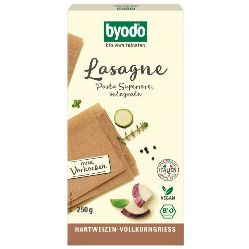 Bio Lasagneplatten, Vollkorn, integrale von byodo