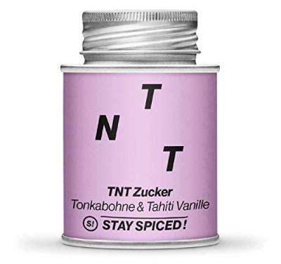 STAY SPICED ! TNT - Zucker - Tonkabohne Tahiti Vanille I Begeistert Spitzenköche und Feinschmecker I Verpackt in 170 ml Schraubdose von stay spiced!