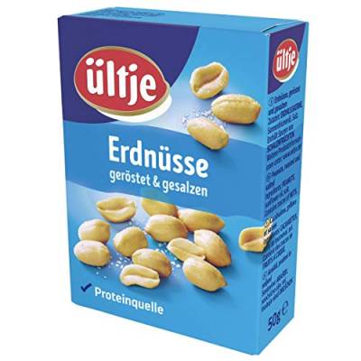 ültje Erdnüsse, geröstet und gesalzen, 10er Pack (10 x 50 g) von ültje