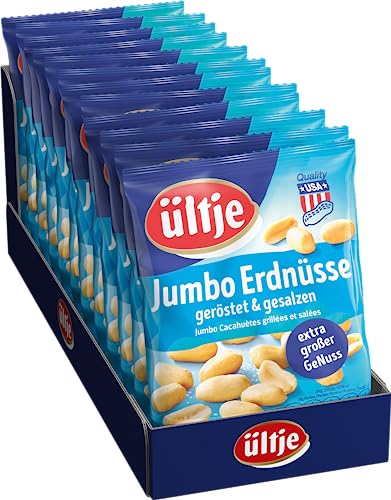 ültje Jumbo Erdnüsse geröstet & gesalzen, 12er Pack (12 x 200 g) von ültje