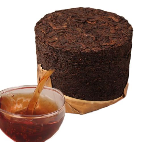 3000g Yunnan klassischer reifer Puer Tee Bio Pu'er ältester Baum gekochter Puer natürlicher Puerh schwarzer Puer Tee Kuchen Bambusblatt Verpackung von HELLOYOUNG