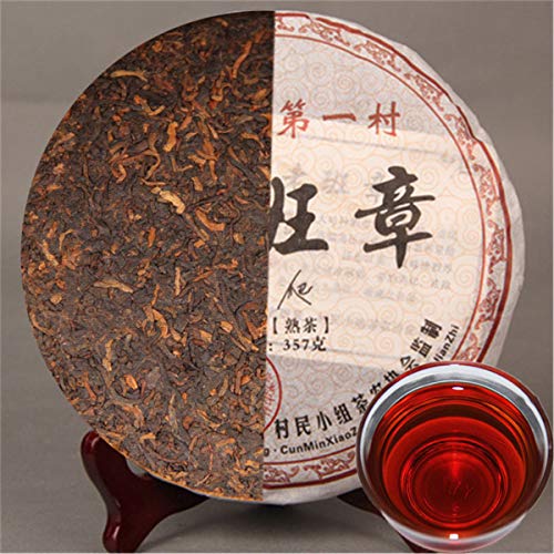 357g Reifer Pu-erh-Tee-Kuchen Gekochter alter Ban Zhang-Tee Uralter Puerh-Baum-Schwarztee von 通用