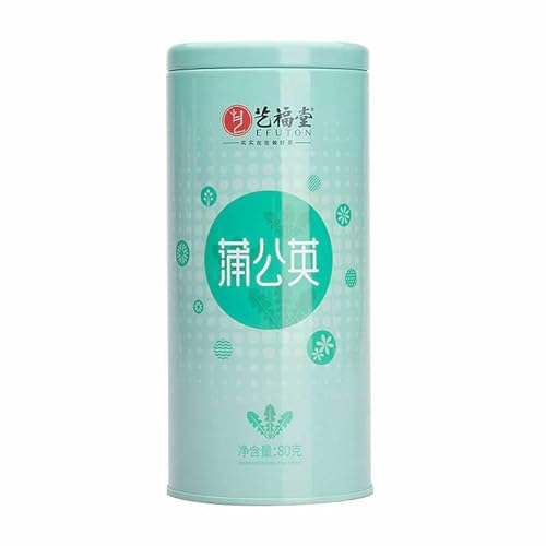 80g Bio-Löwenzahnblatt-Tee in Dosen Gesundheit Kräutertee Natürlicher Pu Gong Ying Cha (2 Dosen) von HELLOYOUNG