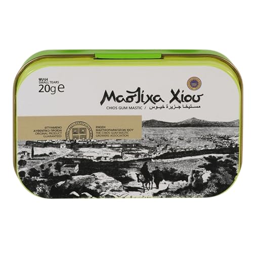 ELMA ΕΛΜΑ Chios Mastix, Naturharz, Gummi, Mastiha-Öl, 4228 – Metallbox, kleine Risse/Körnung, 20 g ELMA ΕΛΜΑ Chios Mastix, Naturharz, Gummi, Mastiha-Öl, 4228 – Metallbox, kleine Risse/Körnung, 20 g von ΕΛΜΑ
