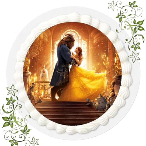FONDANT Tortenbild, Zuckerbild mit dem Motiv: Die Schöne und das Biest, Essbares Foto für Torten, Tortenbild, Tortenaufleger Ø 20cm FONDANT Die Schöne und das Biest Nr. 8 FONDANT Tortenbild, Zuckerbild mit dem Motiv: Die Schöne und das Biest, Essbares Foto für Torten, Tortenbild, Tortenaufleger Ø 20cm FONDANT Die Schöne und das Biest Nr. 8 von "