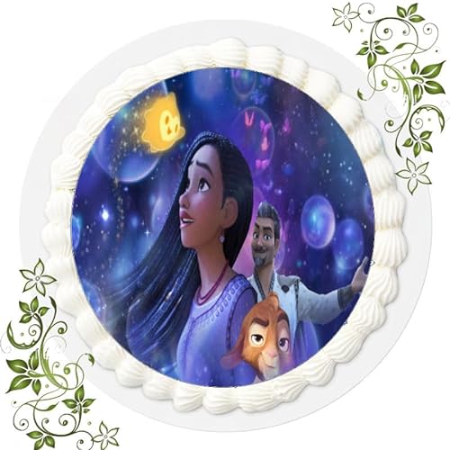 Für den Geburtstag ein Tortenbild, Zuckerbild mit dem Motiv: Disney Wish, Essbares Foto für Torten, Tortenbild, Tortenaufleger Ø 20cm FONDANT Disneys Wish Nr. 2 von "