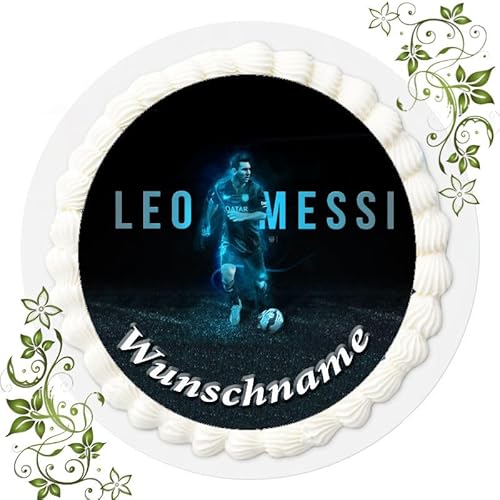 Fussball + Wunschname Tortenaufleger Tortenbild Geburtstag Fondant Ø 20cm Messi Fussball Nr. 39 Fussball + Wunschname Tortenaufleger Tortenbild Geburtstag Fondant Ø 20cm Messi Fussball Nr. 39 von "