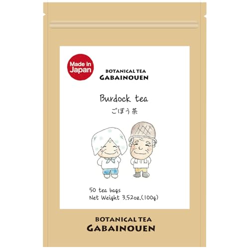 Gabai Nouen Japanischer handgemachter Klette Tee 2gm x 50 Packungen Koffeinfreier gesunder Tee Teebeutel Ohne Zusatzstoffe Hergestellt in Japan von がばい農園