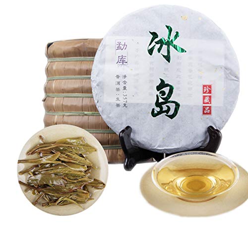 Grüner Tee Yunnan Frühlingskuchen Roher Pu Erh Tee Bingdao GED Bäume Sammlerstücke 357g von 通用