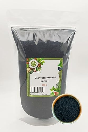 K T 500 g echter Schwarzkümmel ganze Schwarzkümmelsamen Schwarzkümmelsaat Nigella sativa - 1A Qualität von K T
