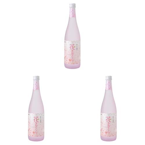 Kizakura "Hana Kizakura" – Leichter, süßer Junmai Ginjo Sake – Original japanischer Sake – 12% Alkoholgehalt – 1 x 720 ml (Packung mit 3) von 黄桜