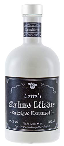Lotta's Sahne Likör - Salziges Karamell, 0,2l. von Drexler