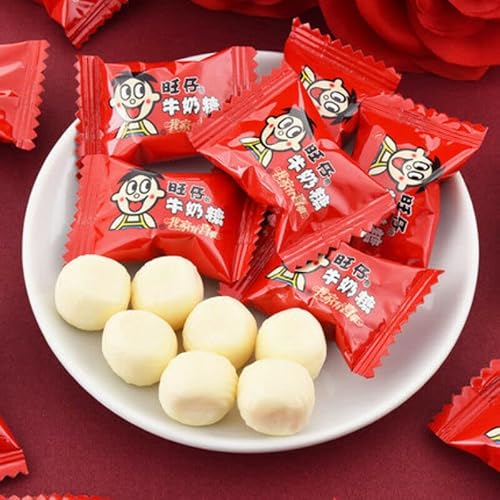 Milk Tastes Gefüllte Softbonbons Knusprige Frische Milchbällchen Chinesische Snacks 500-1000 g (500g) von HELLOYOUNG