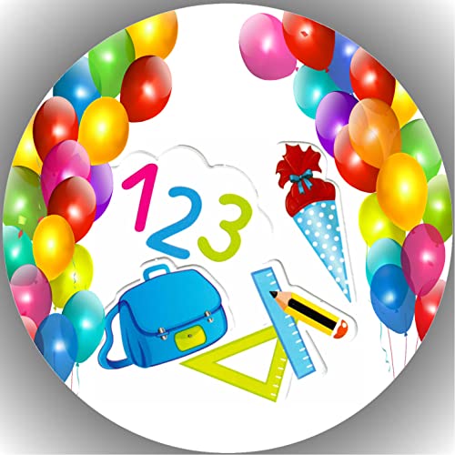Premium Esspapier Tortenaufleger Tortenbild Einschulung T21 Premium Esspapier Tortenaufleger Tortenbild Einschulung T21 von "