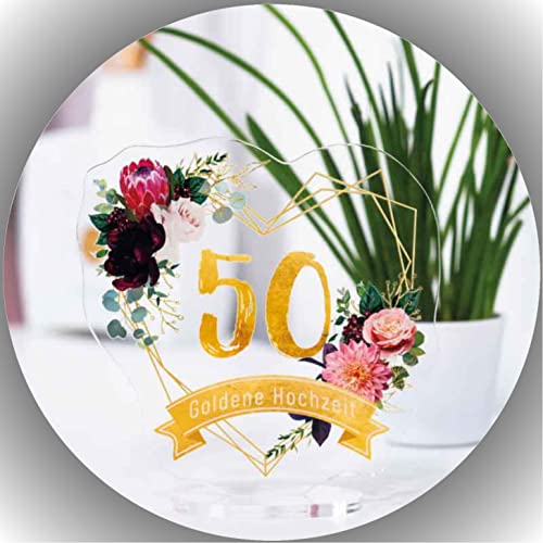 Premium Esspapier Tortenaufleger Tortenbild Goldene Hochzeit T10 Premium Esspapier Tortenaufleger Tortenbild Goldene Hochzeit T10 von "