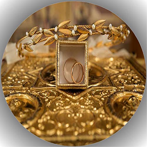 Premium Esspapier Tortenaufleger Tortenbild Goldene Hochzeit T12 Premium Esspapier Tortenaufleger Tortenbild Goldene Hochzeit T12 von "