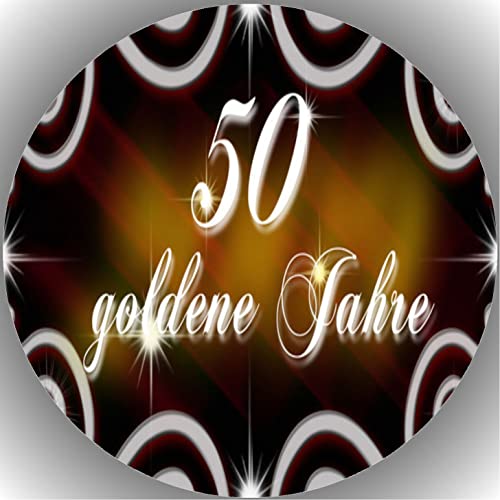 Premium Esspapier Tortenaufleger Tortenbild Goldene Hochzeit T2 Premium Esspapier Tortenaufleger Tortenbild Goldene Hochzeit T2 von "