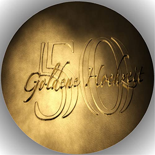 Premium Esspapier Tortenaufleger Tortenbild Goldene Hochzeit T6 Premium Esspapier Tortenaufleger Tortenbild Goldene Hochzeit T6 von "