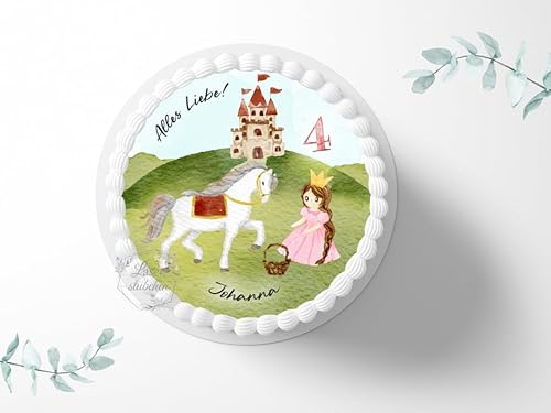 Tortenaufleger Prinzessin personalisierbar zum Geburtstag, ⌀20cm Zuckerbild, Foto für Torten, Fondant 3034G Tortenaufleger Prinzessin personalisierbar zum Geburtstag, ⌀20cm Zuckerbild, Foto für Torten, Fondant 3034G von "