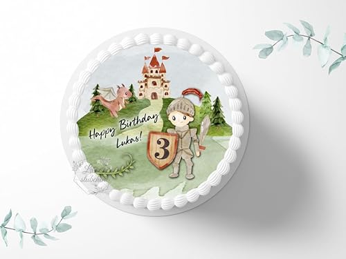 Tortenaufleger Ritter personalisierbar zum Geburtstag, ⌀20cm Zuckerbild, Foto für Torten, Fondant 3012G Tortenaufleger Ritter personalisierbar zum Geburtstag, ⌀20cm Zuckerbild, Foto für Torten, Fondant 3012G von "