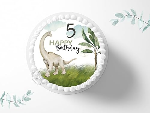 Tortenaufleger personalisierbar Dinosaurier zum Geburtstag, ⌀20cm Zuckerbild, Foto für Torten, Fondant 3001G Tortenaufleger personalisierbar Dinosaurier zum Geburtstag, ⌀20cm Zuckerbild, Foto für Torten, Fondant 3001G von "