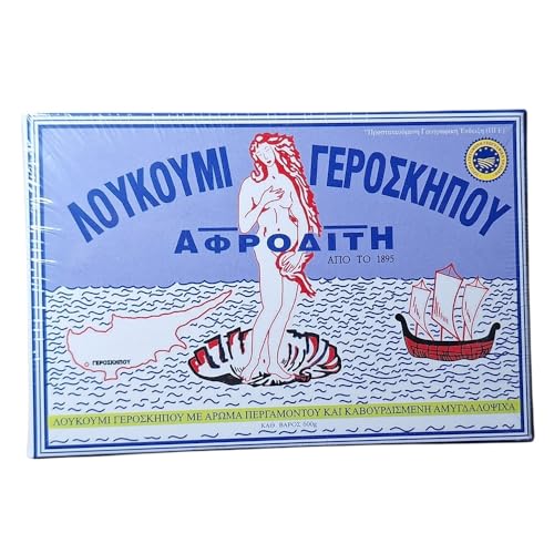 Traditionelle zyprische griechische Loukoumi Delight Süßigkeiten Aphrodite 600 g – Bergamotte Mandeln Traditionelle zyprische griechische Loukoumi Delight Süßigkeiten Aphrodite 600 g – Bergamotte Mandeln von ΑΦΡΟΔΙΤΗ