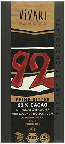 Vivani Feine Bitter mit 92% Kakao, 5er Pack (5 x 80 g) - Bio von ベジタブルハート