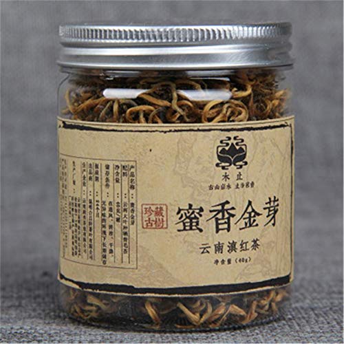 Yunnan Dianhong Schwarz Tee Bio Kung Fu 40g Roter Tee Honig Golden Buds Blatttee von HELLOYOUNG