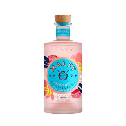 Immagina Malfy Gin Rosa Limited Edition Design, Gin aus Italien mit Grapefruit & Rhabarber, fruchtiger Aperitif, 41% Vol, 0,7l von Malfy