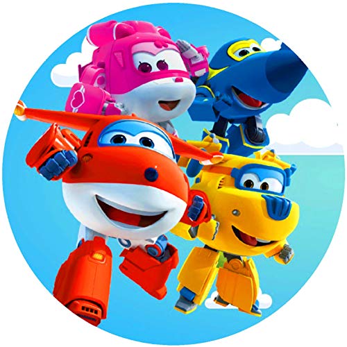 Premium Esspapier Oblate Tortenbild, Essbares Foto für Torten, Tortenaufleger Ø 20cm Super Wings T2 von 00