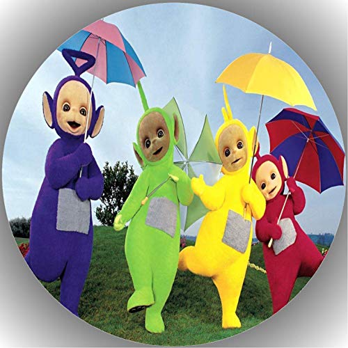 Premium Esspapier Oblate Tortenbild, Essbares Foto für Torten, Tortenaufleger Ø 20cm Teletubbies T7 von 00