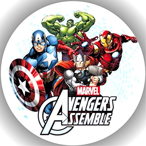 Premium Esspapier Oblate Tortenbild, Essbares Foto für Torten, Tortenaufleger Ø 20cm The Avengers T1 von 00