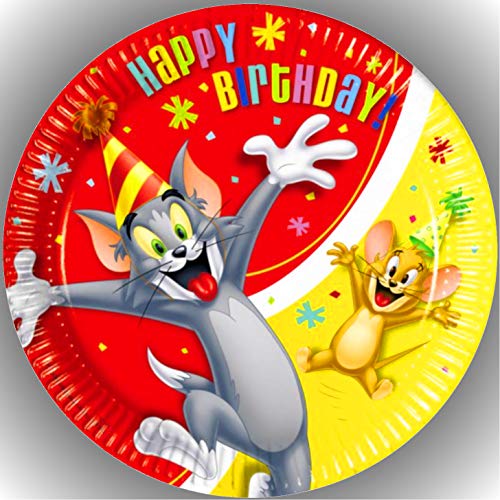 Premium Esspapier Oblate Tortenbild, Essbares Foto für Torten, Tortenaufleger Ø 20cm Tom & Jerry T13 Premium Esspapier Oblate Tortenbild, Essbares Foto für Torten, Tortenaufleger Ø 20cm Tom & Jerry T13 von 00