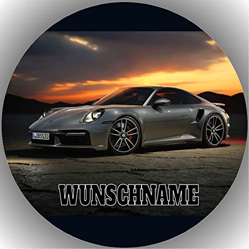 Fondant Tortenaufleger Tortenbild Geburtstag kompatibel mit Porsche personalisiert K1 Fondant Tortenaufleger Tortenbild Geburtstag kompatibel mit Porsche personalisiert K1 von 000