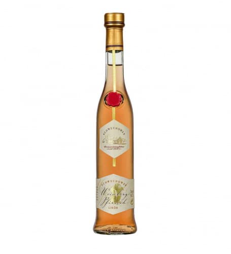 Schwechower Likör Weinbergpfirsich 0,2l (22% Vol.) - Köstlicher Likör aus fruchtigen Weinbergpfirsichen 200ml von Schwechower Obstbrennerei GmbH