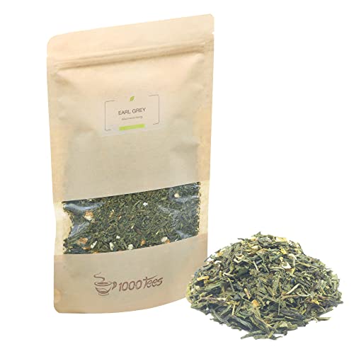 Earl Grey-Grüntee aus China mit Bergamotte-Geschmack, mittelkräftig, fruchtig, bergamottig, frisch abgefüllt Earl Grey-Grüntee aus China mit Bergamotte-Geschmack, mittelkräftig, fruchtig, bergamottig, frisch abgefüllt von 1000tees
