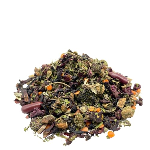 Früchtetee Kraftbringer mit Eisen mit Kiwi-Kirsche-Geschmack, fruchtig, frisch abgefüllt Früchtetee Kraftbringer mit Eisen mit Kiwi-Kirsche-Geschmack, fruchtig, frisch abgefüllt von 1000tees