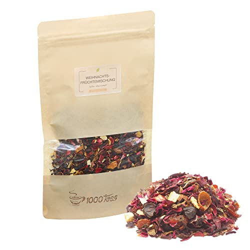 Früchtetee Weihnachts-Früchtemischung Sylter Hausrezept mit Nelke-Johannisbeere-Geschmack, fruchtig, weihnachtlich, zimtig, säuerlich, frisch abgefüllt Früchtetee Weihnachts-Früchtemischung Sylter Hausrezept mit Nelke-Johannisbeere-Geschmack, fruchtig, weihnachtlich, zimtig, säuerlich, frisch abgefüllt von 1000tees