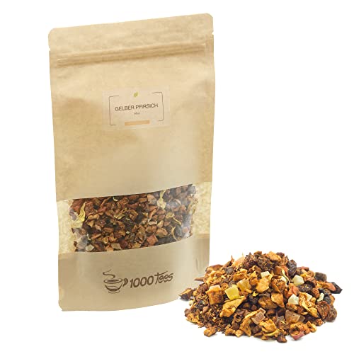 Früchtetee Gelber-Pfirsich-Früchtchen Sylter Hausrezept mit Pfirsich-Geschmack, fruchtig, mild, frisch abgefüllt Früchtetee Gelber-Pfirsich-Früchtchen Sylter Hausrezept mit Pfirsich-Geschmack, fruchtig, mild, frisch abgefüllt von 1000tees