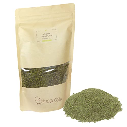 Grüntee Sencha Fukujirushi aus Japan, würzig, mild, grasig/nori, frisch abgefüllt Grüntee Sencha Fukujirushi aus Japan, würzig, mild, grasig/nori, frisch abgefüllt von 1000tees