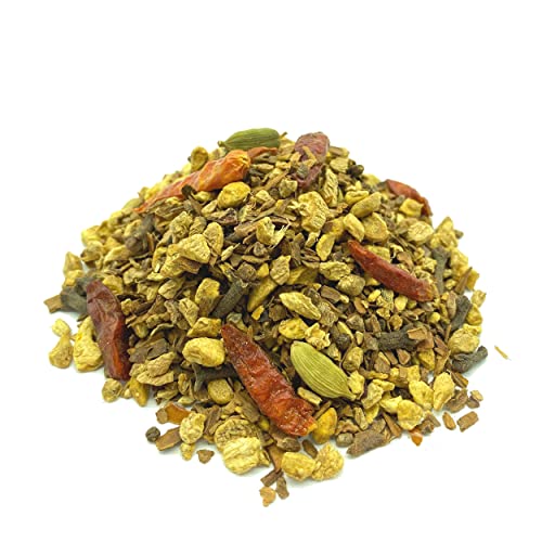 Kräutertee Chai Fire mit Ingwer-Zimt-Geschmack, scharf, würzig, süß, frisch abgefüllt Kräutertee Chai Fire mit Ingwer-Zimt-Geschmack, scharf, würzig, süß, frisch abgefüllt von 1000tees