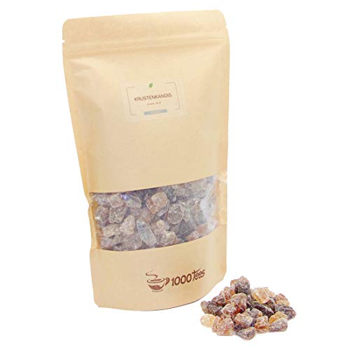 Kandiszucker Braun | Krustenkandis - Dicke Stücke | 400g | Natürlich | Brauner Tee Zucker Kandiszucker Braun | Krustenkandis - Dicke Stücke | 400g | Natürlich | Brauner Tee Zucker von 1000tees