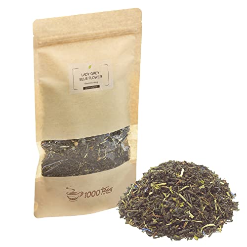 Schwarztee Lady Grey-Blue Flower, mild, beeren-fruchtig, bergamottig, frisch abgefüllt Schwarztee Lady Grey-Blue Flower, mild, beeren-fruchtig, bergamottig, frisch abgefüllt von 1000tees