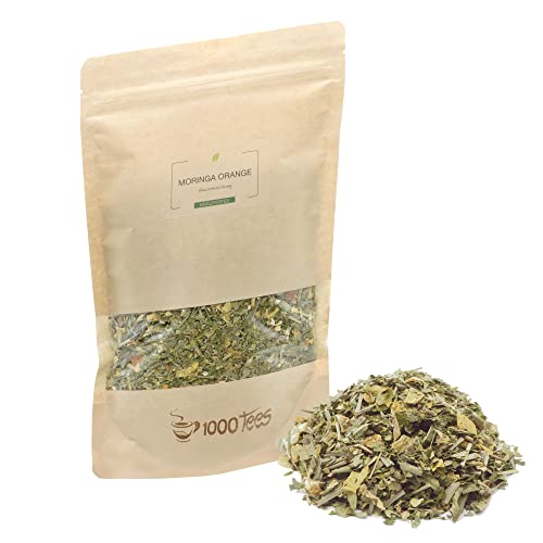 Moringa Orange mit Orange-Geschmack, für Tee Aufguss, fruchtig, mild, frisch abgefüllt Moringa Orange mit Orange-Geschmack, für Tee Aufguss, fruchtig, mild, frisch abgefüllt von 1000tees